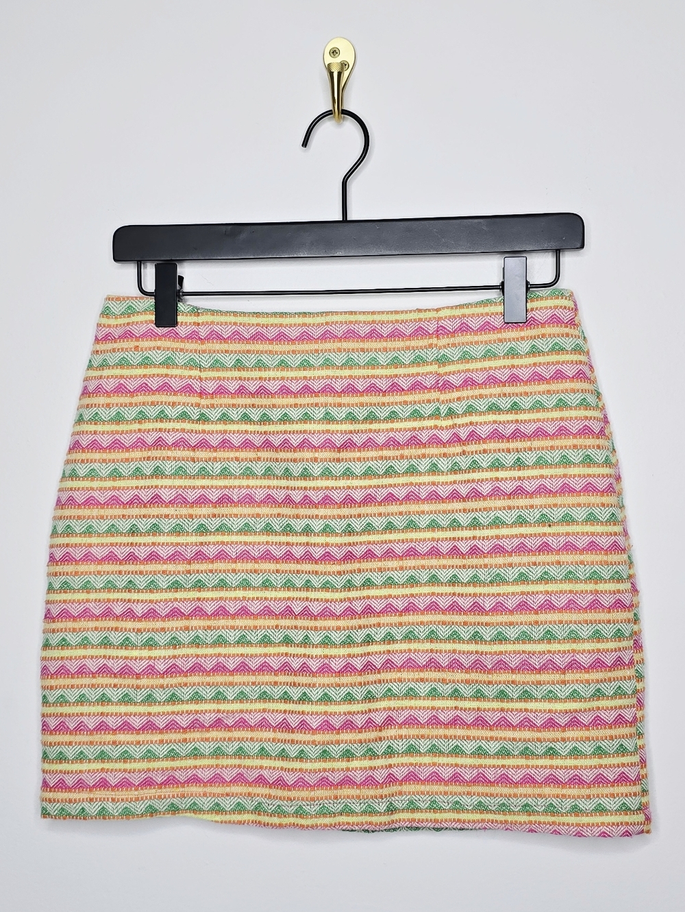 Francesca's Collection Textured Stripe Mini Skirt Size Medium NWT